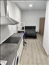 Estudio con cocina equipada y baño.